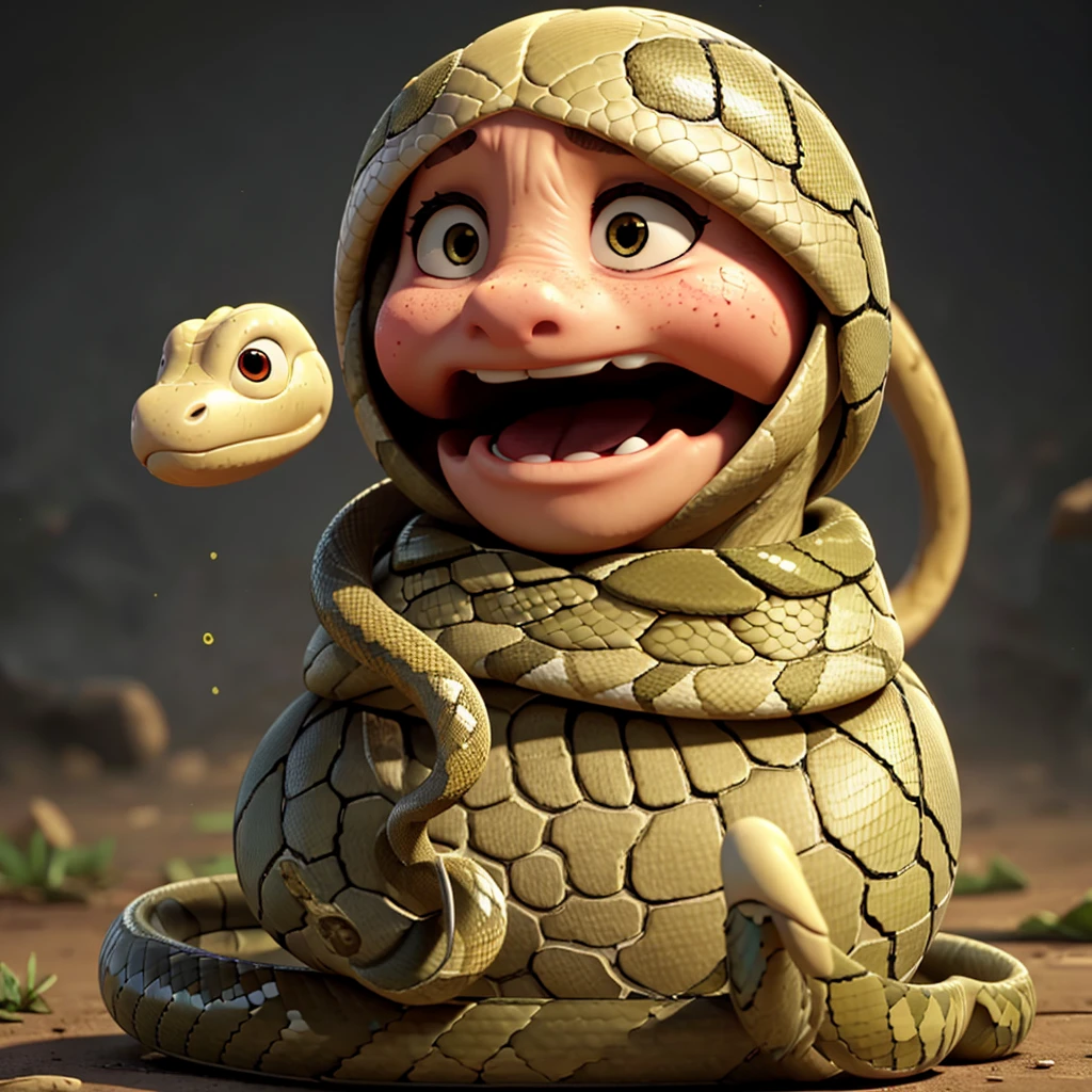 Snake crying sad tears