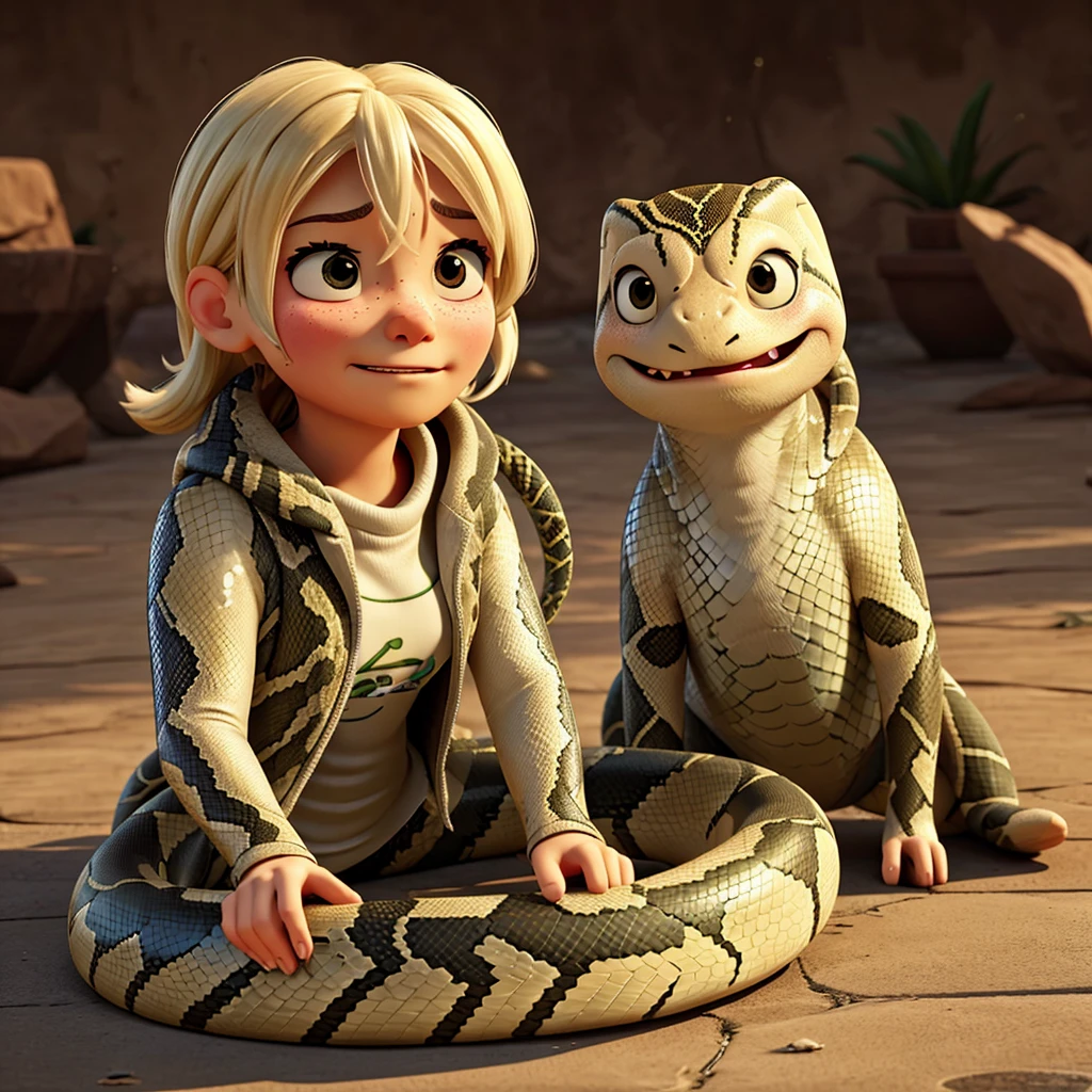 Snake crying sad tears