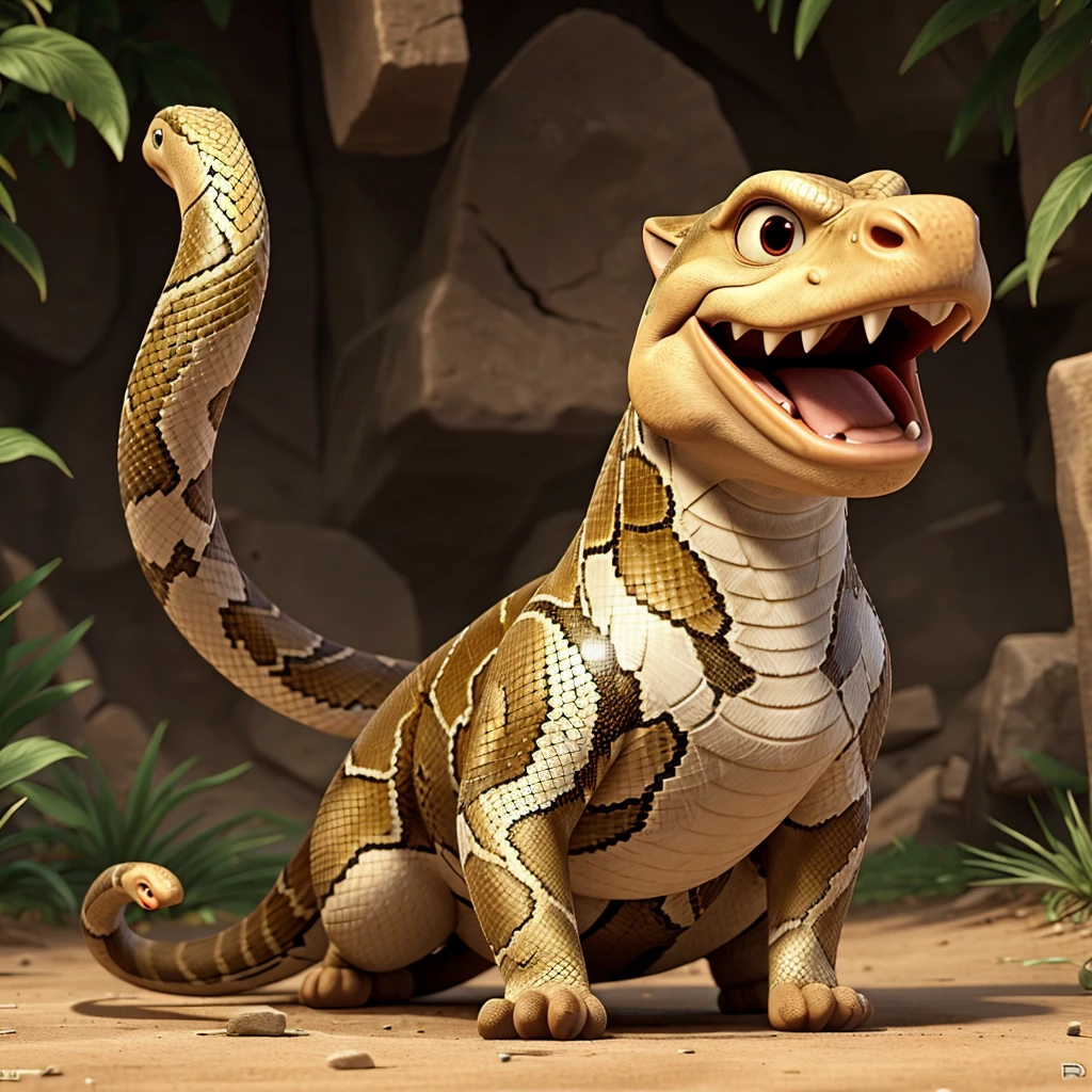 Furious angry snake