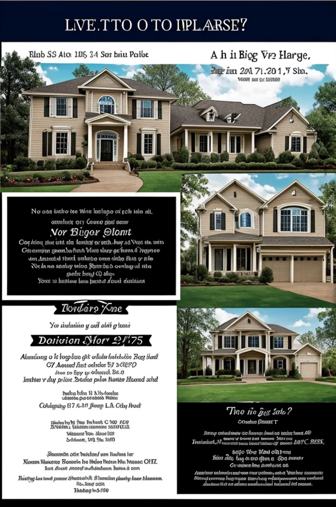 an invitation to a big house party