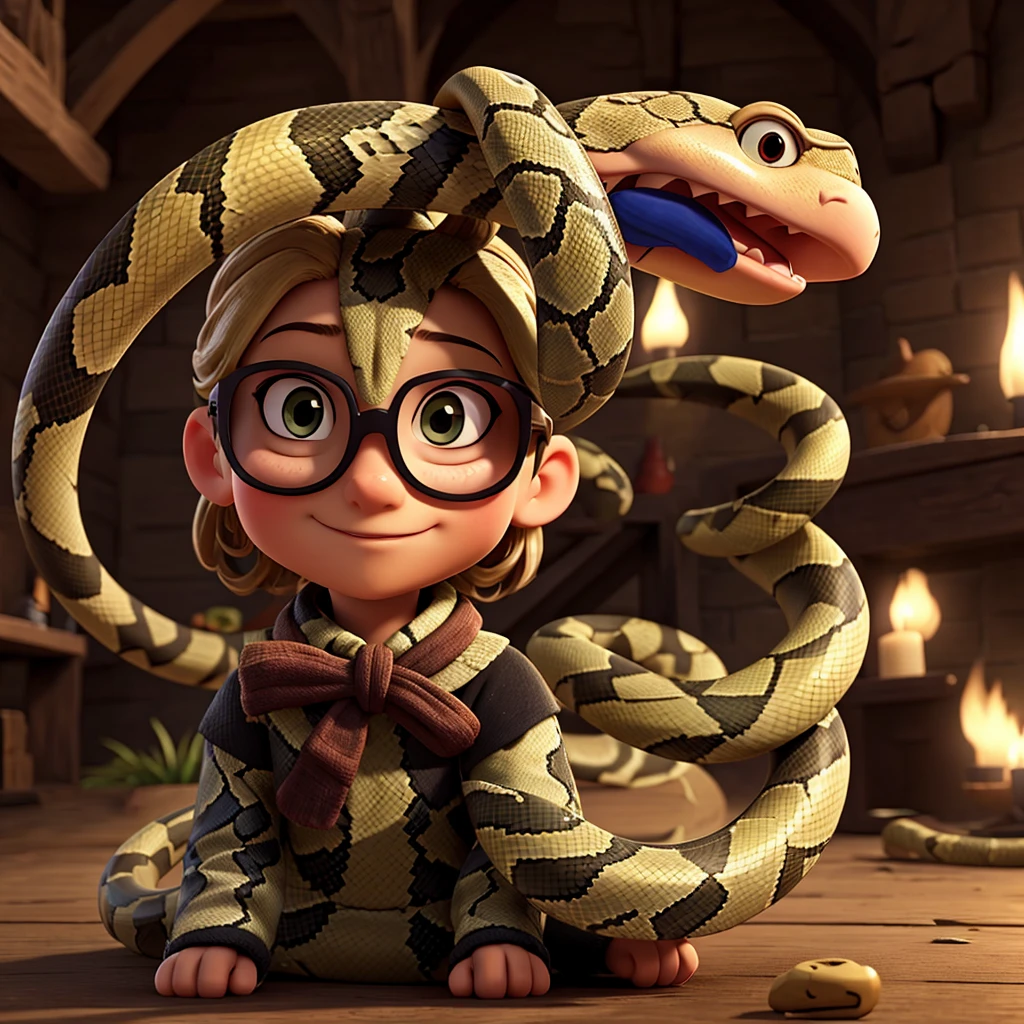 Snake with glasses