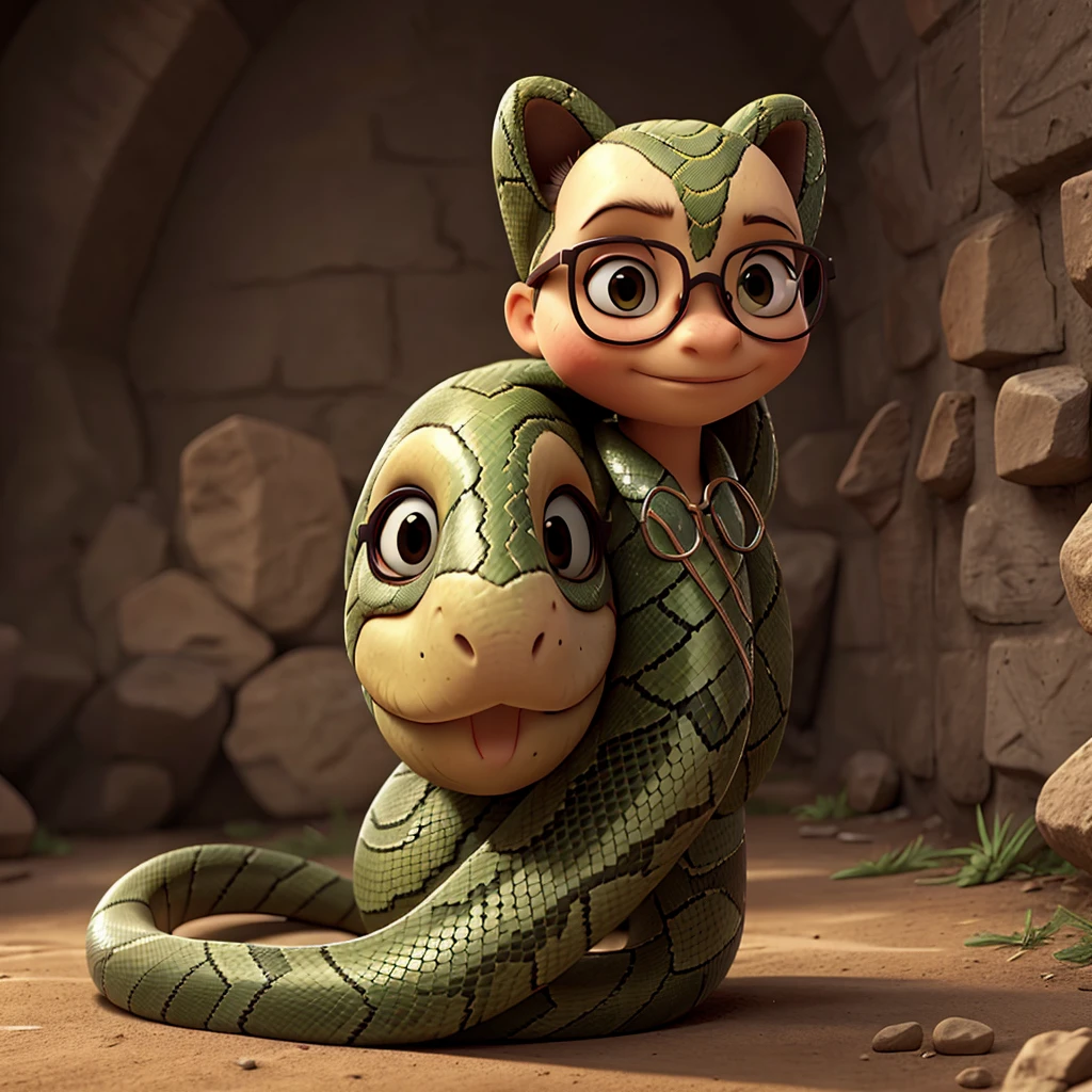 Snake with glasses 