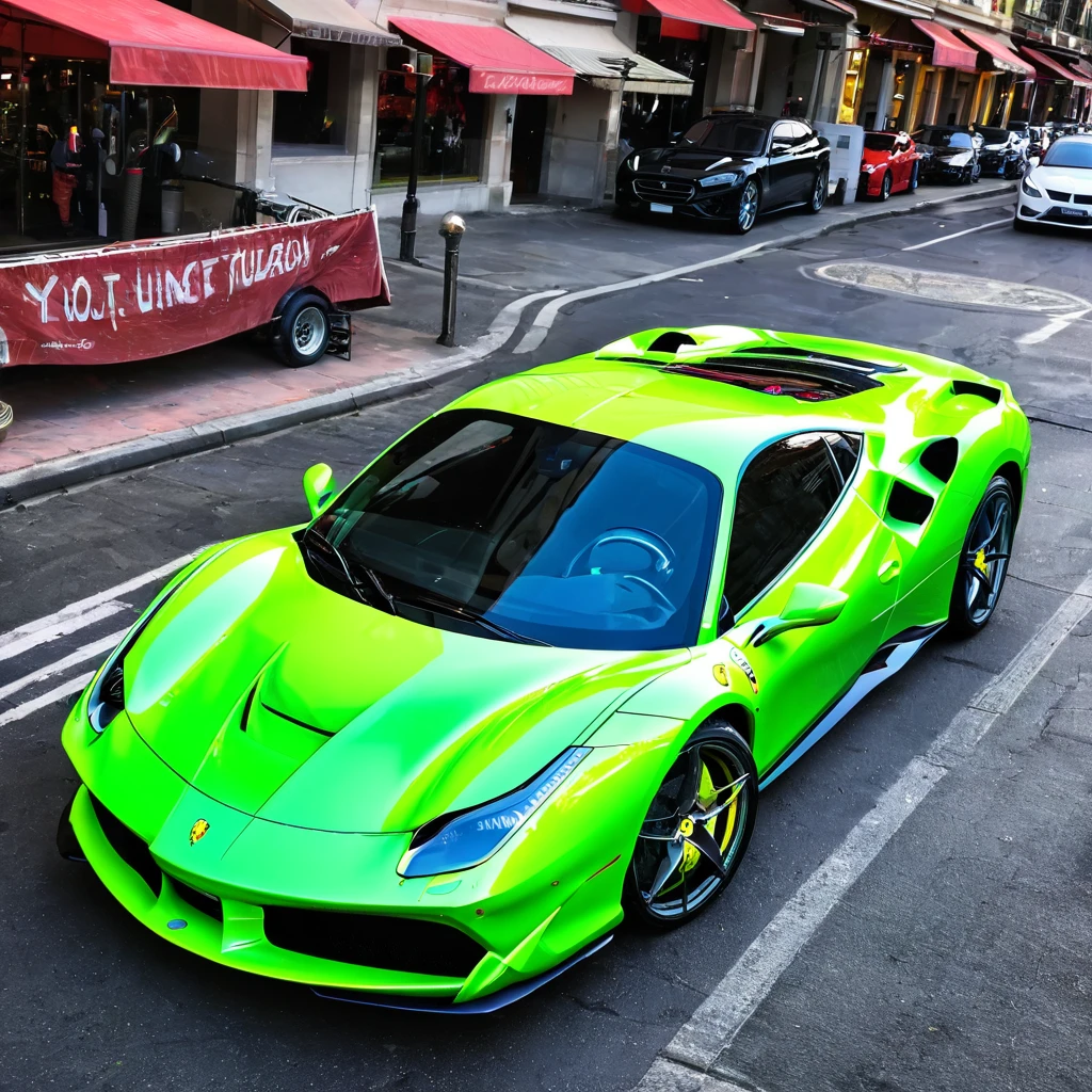 Neon ferrari 488