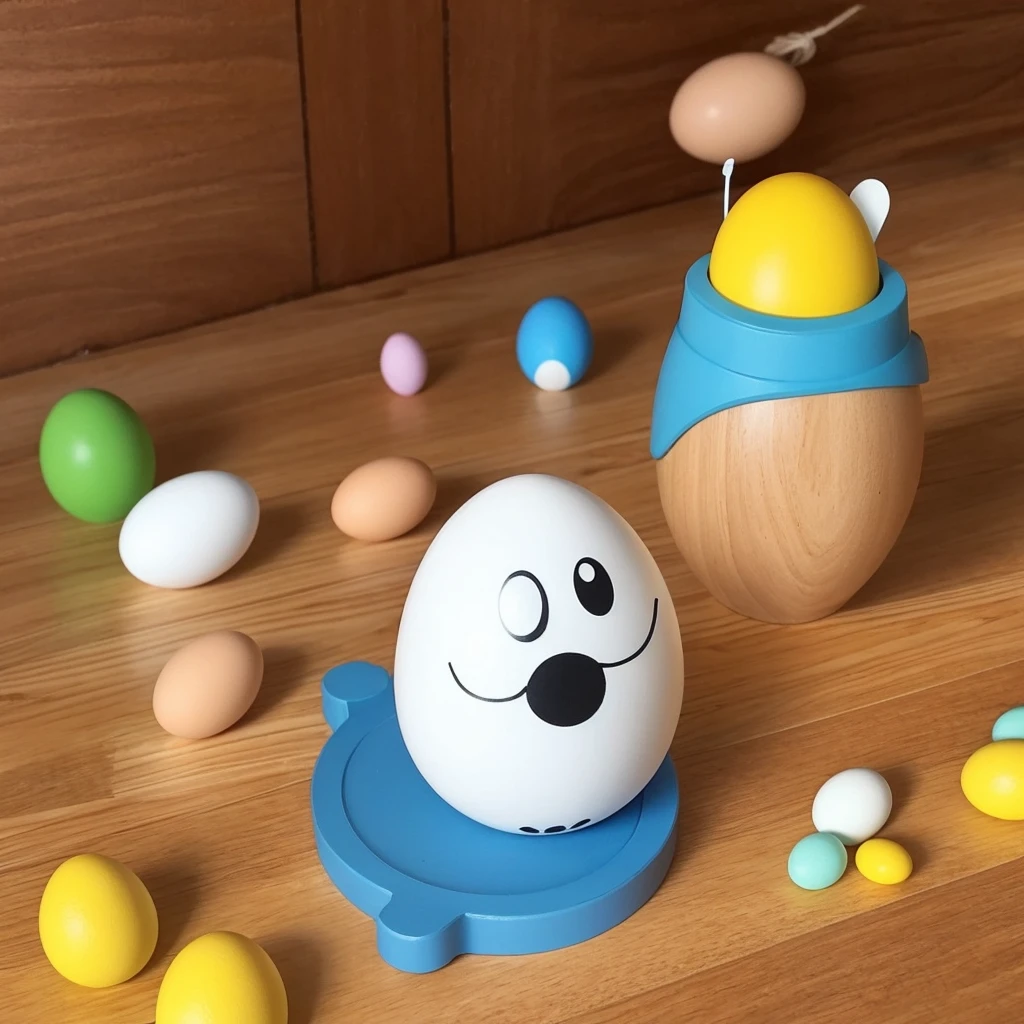 Imagine a toy、Draw a mascot and make it round、Small、Healing、egg