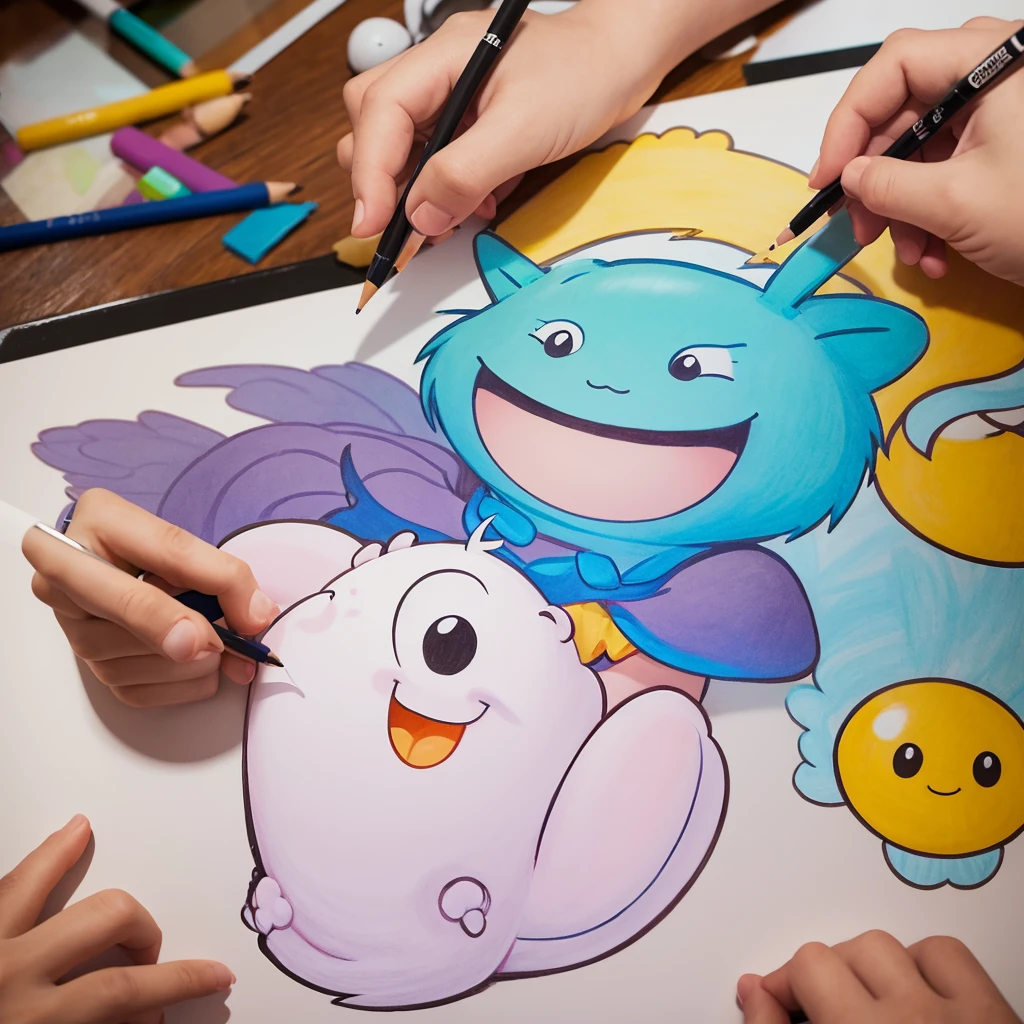 Drawing a mascot character that is loved around the world
