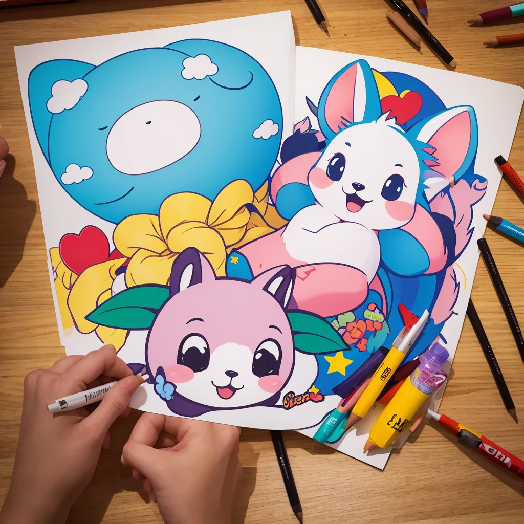 Drawing a mascot character that is loved around the world