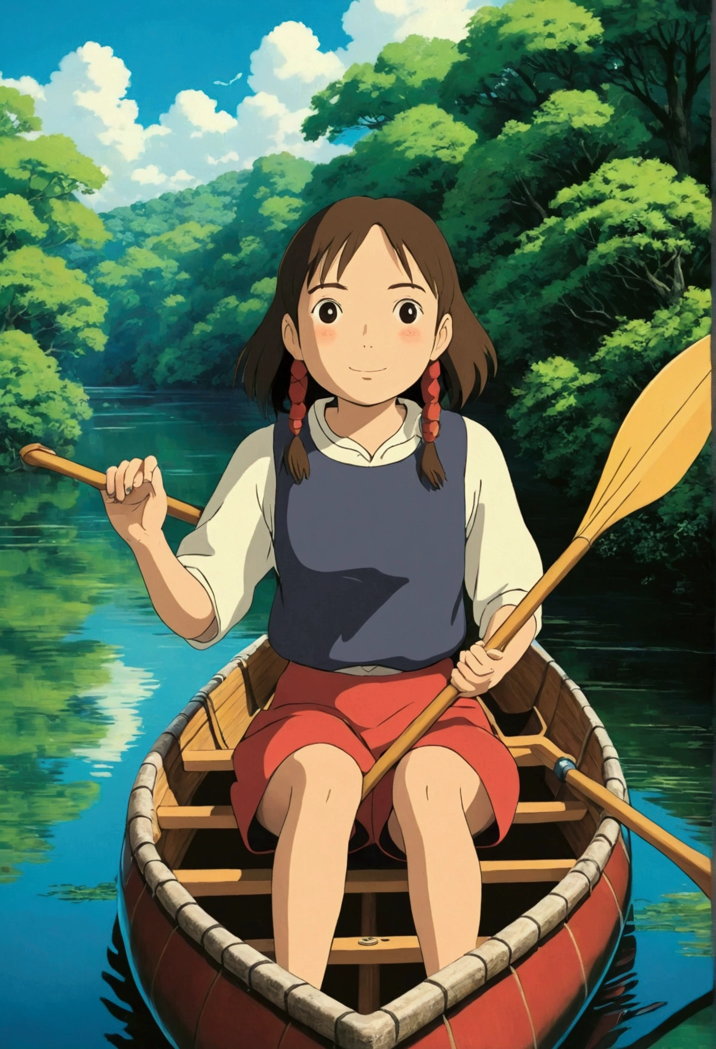 Ghibli　Canoe ride　girl