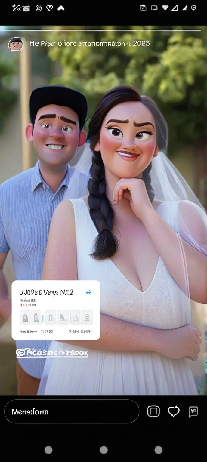 Transform this photo into Pixar animation style 