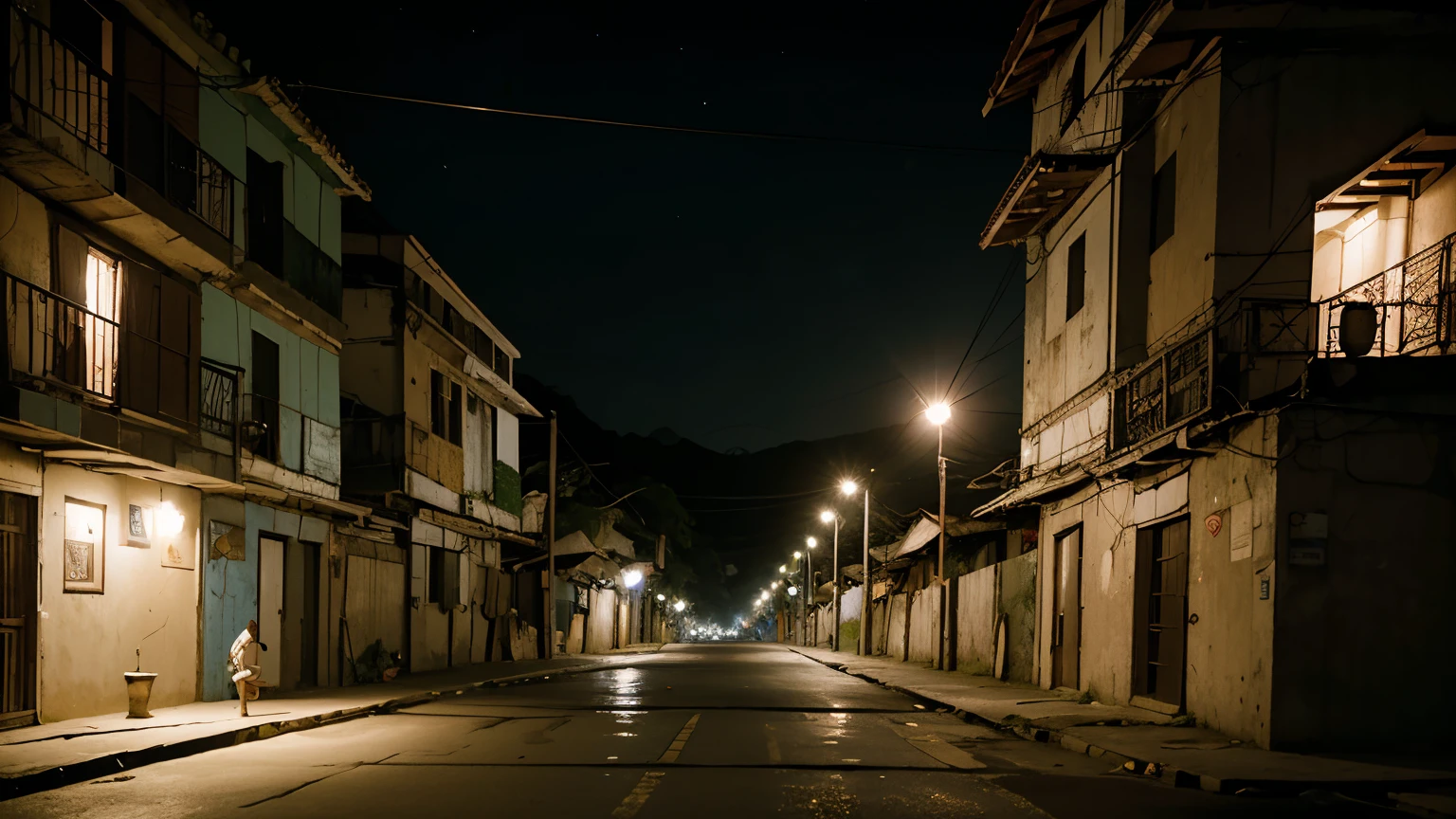 Namaste. meditation. Rio favela. dream world. cinematic lighting. highly detailed image