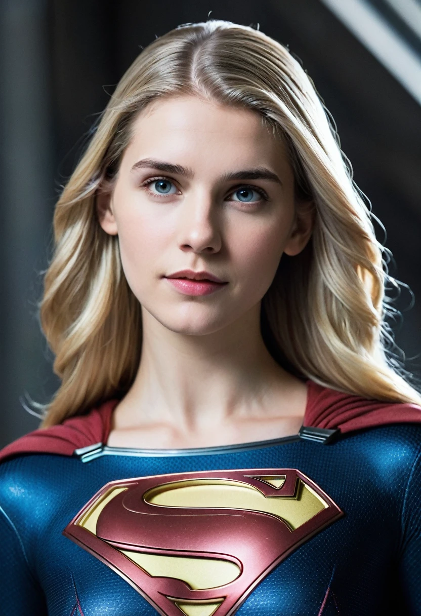 (((Extreme close-up of a beautiful woman with part of her head shaved))) Gaia Weiss under the mantle of the Kryptonian Kara Zor-The alias Supergirl(((With part of his head completely shaved))), long blonde hair))))(((Front Images))),(((Splash color images))),((((With part of his head shaved)))),(((Gaia Weiss under the mantle of the Kryptonian Kara Zor-The alias Supergirl))),(((Traje Man Of Steel Movie))),(((long blonde hair))),(((Traje Man Of Steel Movie))),(((Front Images))),(((With part of his head shaved)))