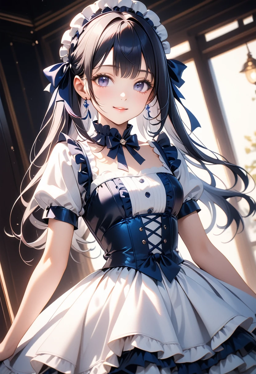 (high quality,masterpiece,4K,8k,16K),pretty girl,bust,Mid-chest,ta Dress,Smooth Skin,Silky Hair,Vibrant colors,Dreamy lighting,Shiny Gurdon,Subtle details,Strong gaze,Smile your face,Porcelain-like skin,Graceful pose,Friendly atmosphere,Pure innocence,Natural Beauty,Sublime aesthetics, ai-generated, (shiny and lustrous costumes), dutch angle,
