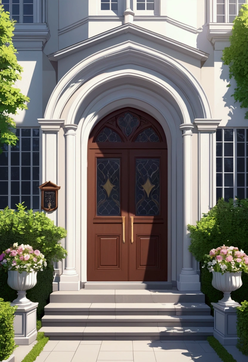 private school elegant beautiful 8k front of the school.