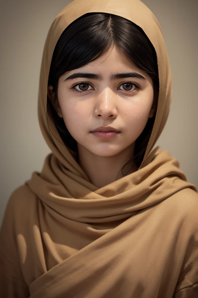 An ultra realistic portrait, first person by Malala Yousafzai 