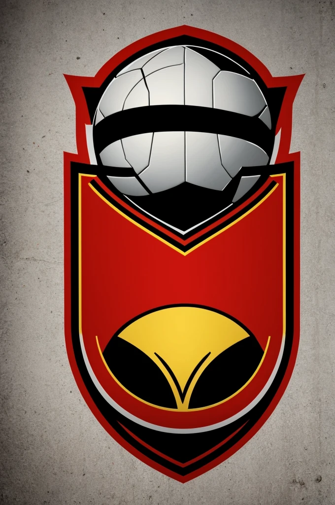 A football logo with the name of Borachitos FC with black and red color