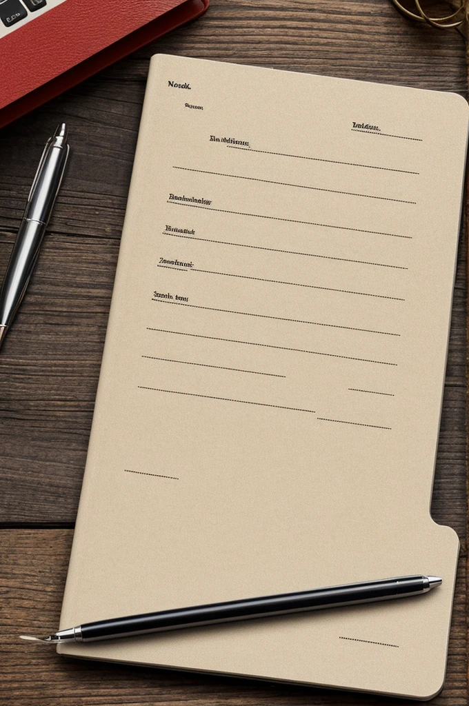 Cover for notebook with the word English