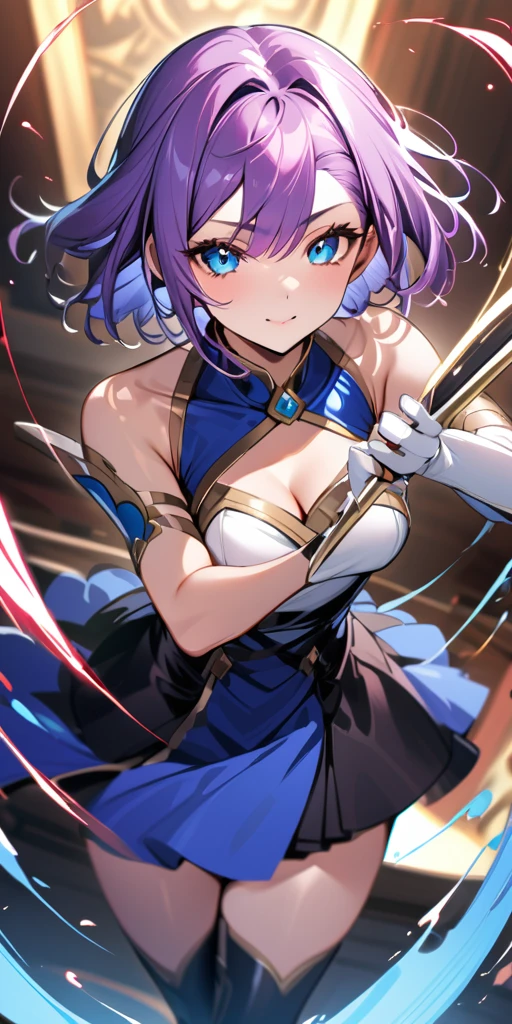 ((Highest quality、masterpiece、anime style、best quality、high resolution、8k、detailed、ultra-detailed:1.3))、Long legs、Sharp focus:1.2, Beautiful woman with perfect figure:1.4、(Smiling:1.2), double eyelid、30-year-old female、Sexy pose、((((Close your mouth、One Woman、メイド服:1.5)))),The background is a different world、movement,dynamism、ファイティングポーズ