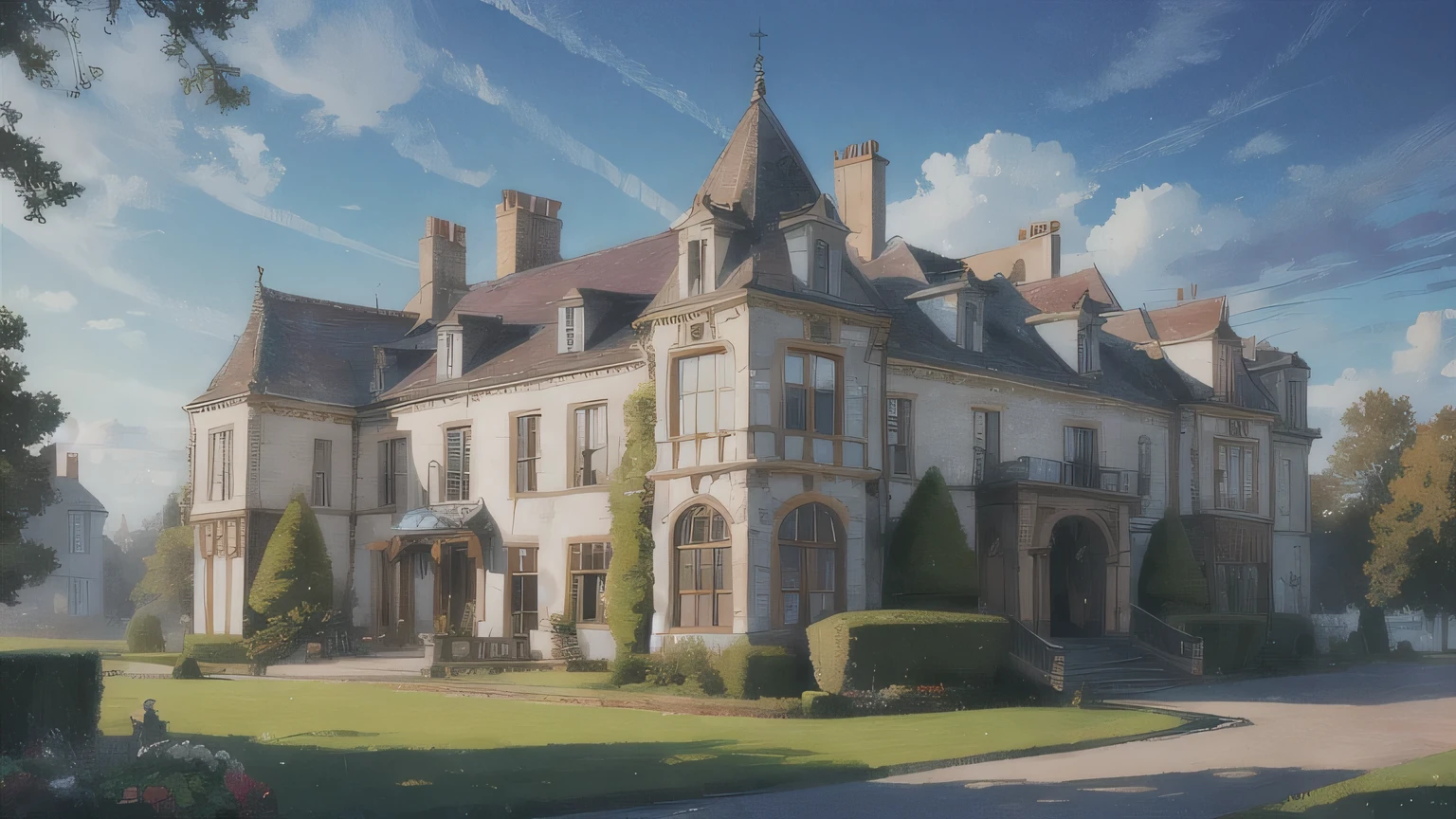 enourmous manor.