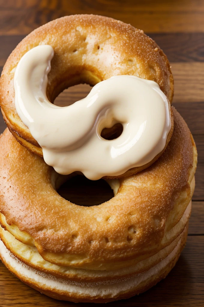 Create a donut fused with a donut