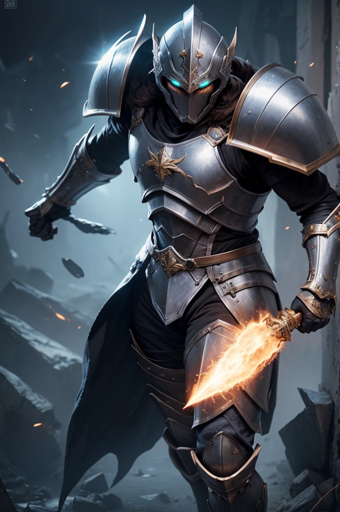  Monster celestial warrior with full armor and helmet, with immortal power, Super strength, murderous and stealthy
