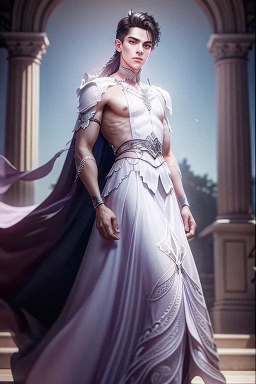 Young man wearing dress