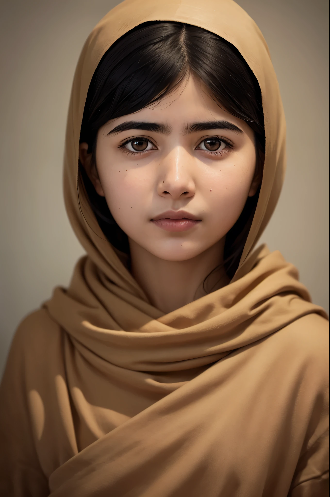 An ultra realistic portrait, first person by Malala Yousafzai