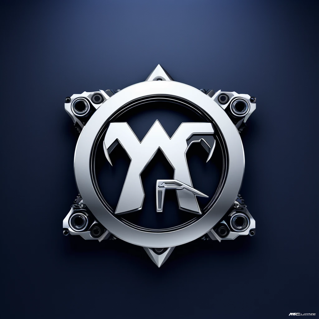 A captivating 3D logo design for "MC INDUSTRIAL SOLUTIONS S.A.C" which represents an elegant, modern and futuristic Lamborgini car. The Lamborgini is adorned with mechanical tools and with the company's initials, "MC", where the letter "M" is cleverly integrated into the design of the Lamborgini car and the letter "C" is perfectly placed inside. The overall aesthetic exudes a sense of cutting-edge innovation and unwavering reliability, perfectly encapsulating the essence of a company that specializes in providing premium mechanical solutions.