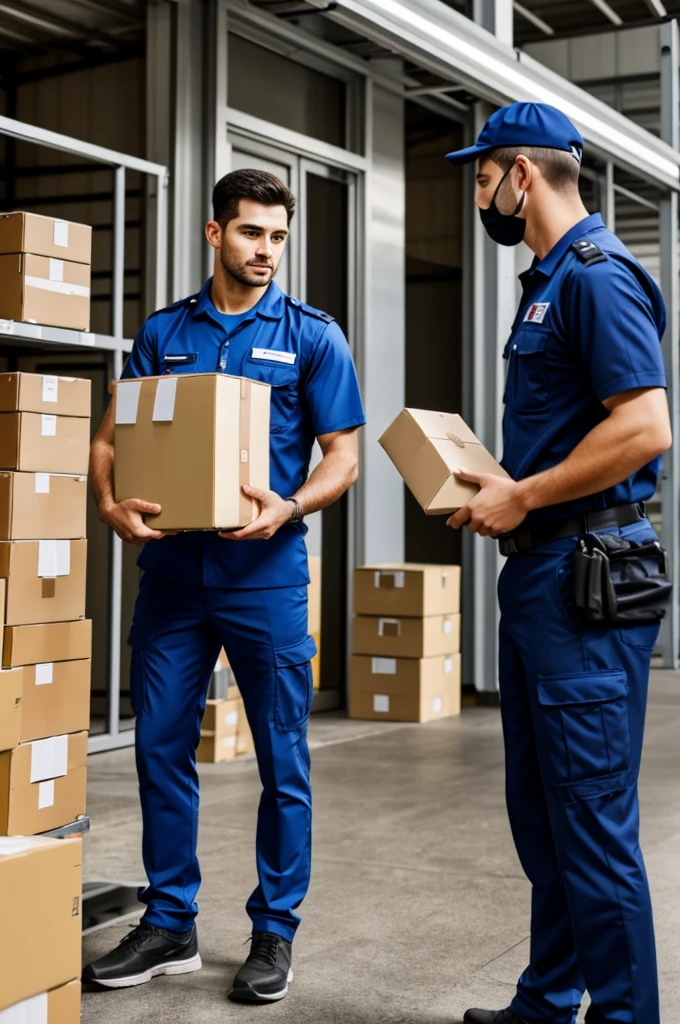 Couriers and packages must be examined upon arrival before being distributed within the facilities..
.