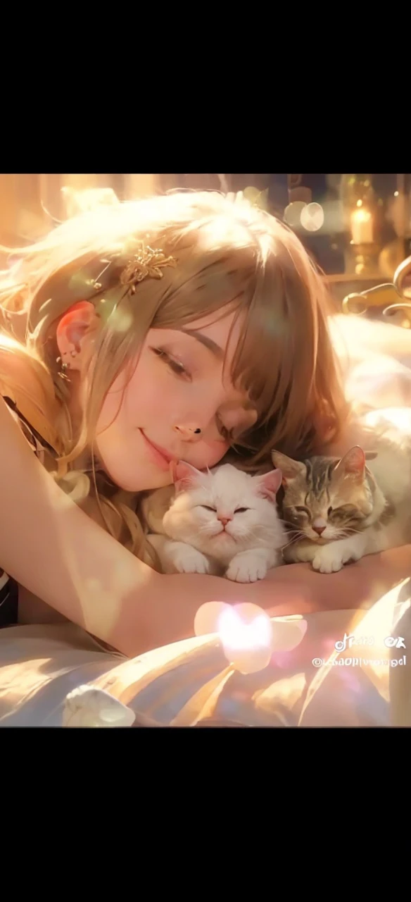 Please make it just like this, cute　gentle　There are a lot of cats