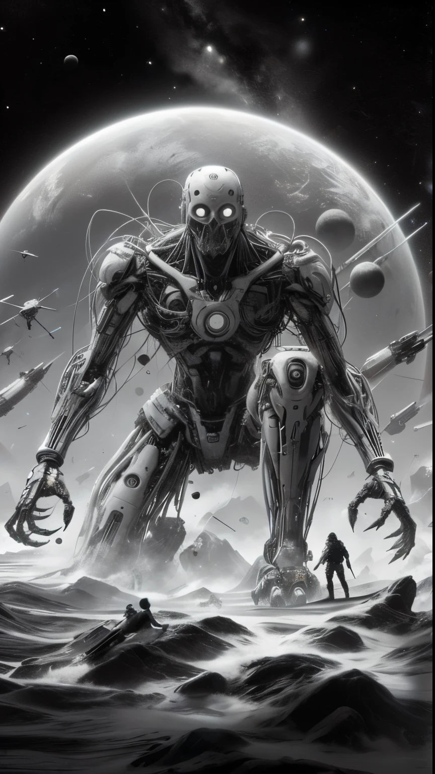 The agis man and the world of space adventure, photo realism, 8k resolution,