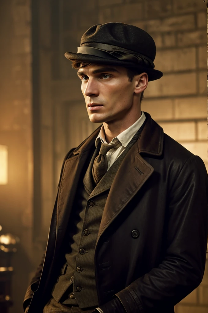 Thomas Shelby with hat and a rifle