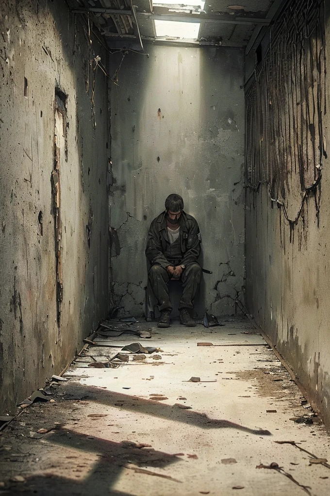 ((Masterpiece, 8k, hyper-realism, highest quality idepicting the stark and somber conditions of a prison in Kinshasa. The focus is on a group of prisoners, some of whom appear visibly weakened or ill, reflecting the harsh treatment they have endured. The environment is bleak and oppressive, with dim lighting casting long shadows that emphasize the sense of despair.
he scene should convey the emotional depth of their plight, capturing the contrast between their strength and the grim circumstances they are forced to endure. The image should tell a story of lost hope, relentless struggle, and the elusive nature of justice for those who have been wrongfully accused."**
Prompt Details Breakdown:
Setting:
Prison Interior:
A dark, dingy cell block with rusted metal bars and crumbling walls.
The floor is littered with dirt and debris, enhancing the sense of neglect and decay.
The lighting is dim and murky, creating long shadows that add to the oppressive atmosphere.
Main Subjects:
Group of Prisoners:
Positioned in various parts of the cell block, some sitting or lying on the ground, others standing or leaning against the walls.
Their clothing is tattered and worn, and their expressions range from hopelessness to quiet defiance.
Key Individuals:
Highlight a few prisoners who appear particularly weak or ill, emphasizing the harsh conditions and lack of medical care.
Include a couple of prisoners who, despite their circumstances, show signs of resilience and strength, perhaps through their determined expressions or supportive interactions with fellow inmates.
Additional Elements:
Prison Bars and Chains:
Prominently feature the rusted bars and chains, symbolizing the physical and metaphorical confinement of the prisoners.
Faded Graffiti:
Some walls adorned with faded graffiti or messages scratched into the surface, hinting at the stories)