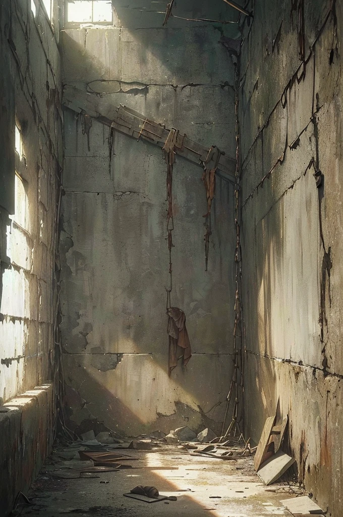 ((Masterpiece, 8k, hyper-realism, highest quality idepicting the stark and somber conditions of a prison in Kinshasa. The focus is on a group of prisoners, some of whom appear visibly weakened or ill, reflecting the harsh treatment they have endured. The environment is bleak and oppressive, with dim lighting casting long shadows that emphasize the sense of despair.
he scene should convey the emotional depth of their plight, capturing the contrast between their strength and the grim circumstances they are forced to endure. The image should tell a story of lost hope, relentless struggle, and the elusive nature of justice for those who have been wrongfully accused."**
Prompt Details Breakdown:
Setting:
Prison Interior:
A dark, dingy cell block with rusted metal bars and crumbling walls.
The floor is littered with dirt and debris, enhancing the sense of neglect and decay.
The lighting is dim and murky, creating long shadows that add to the oppressive atmosphere.
Main Subjects:
Group of Prisoners:
Positioned in various parts of the cell block, some sitting or lying on the ground, others standing or leaning against the walls.
Their clothing is tattered and worn, and their expressions range from hopelessness to quiet defiance.
Key Individuals:
Highlight a few prisoners who appear particularly weak or ill, emphasizing the harsh conditions and lack of medical care.
Include a couple of prisoners who, despite their circumstances, show signs of resilience and strength, perhaps through their determined expressions or supportive interactions with fellow inmates.
Additional Elements:
Prison Bars and Chains:
Prominently feature the rusted bars and chains, symbolizing the physical and metaphorical confinement of the prisoners.
Faded Graffiti:
Some walls adorned with faded graffiti or messages scratched into the surface, hinting at the stories)