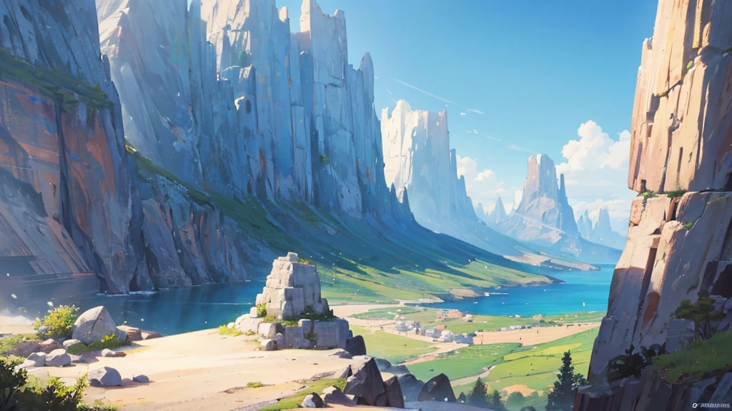 ((Highest quality)), ((masterpiece)), (detailed),rock adventure scenery