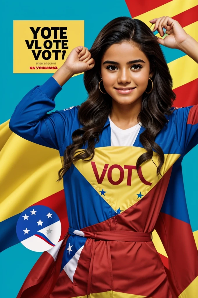 A publication that encourages young people to vote, IN the Spanish language, for Venezuela