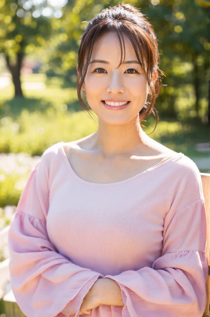 ((Highest quality)), ((masterpiece)), (detailed),Perfect Face,Japanese,landscape,Mature Woman,Upper Body