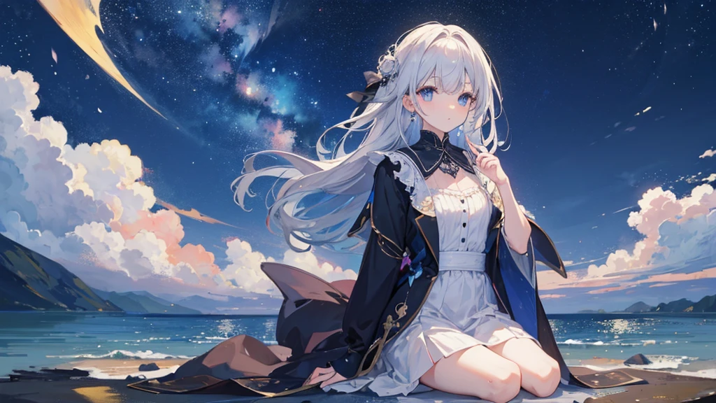 ((Highest quality)), ((masterpiece)), (detailed),Calm Night Sky