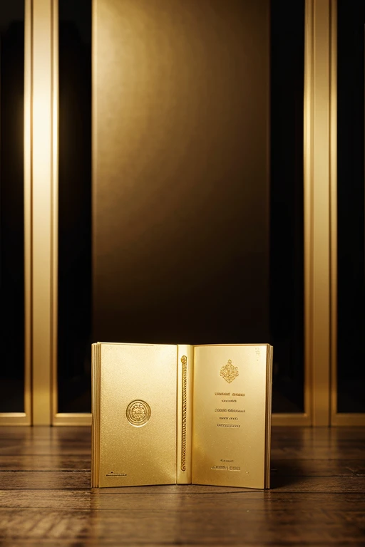book with gold