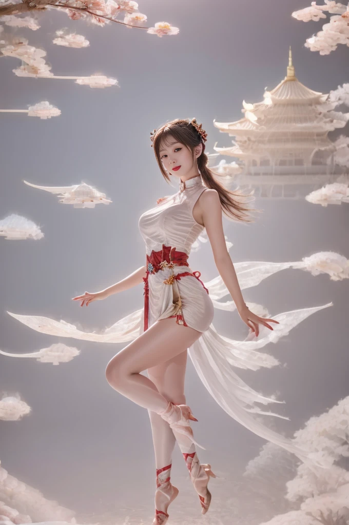 1 girl,，pagoda，cloud，wet，，Mature，Plum Botham，Big breasts and thin waist，Dragon Method， Solitary，Open your legs，（The eyes are beautifully and meticulously depicted），（Extremely detailed，masterpiece，）Facing the camera，high resolution，Extremely detailed），Smile，Exposing breasts，Exposing genitals， Convex，Legs open，性感Convex显，Camel toe，color，frowned upon，front，Correct anatomy，Delicate face, Exquisite eyes，温暖的Smile，thick lips，Lengthen the eyes，Charming eyes，（The eyes are beautifully and meticulously depicted），Snow-white skin，Mature，Red lips（Very delicate and beautiful），Extremely detailed，masterpiece，））laugh out loud，open mouth，barefoot，No shoes），（Very detailed CG unity 8 thousand wallpaper），best quality，Light，Detailed background，美丽Exquisite eyes，smart student，black eyes，Snow-white skin，Red lips（Very delicate and beautiful），（The eyes are beautifully and meticulously depicted），Extremely detailed，masterpiece，））Facing the camera，high resolution，Extremely detailed）