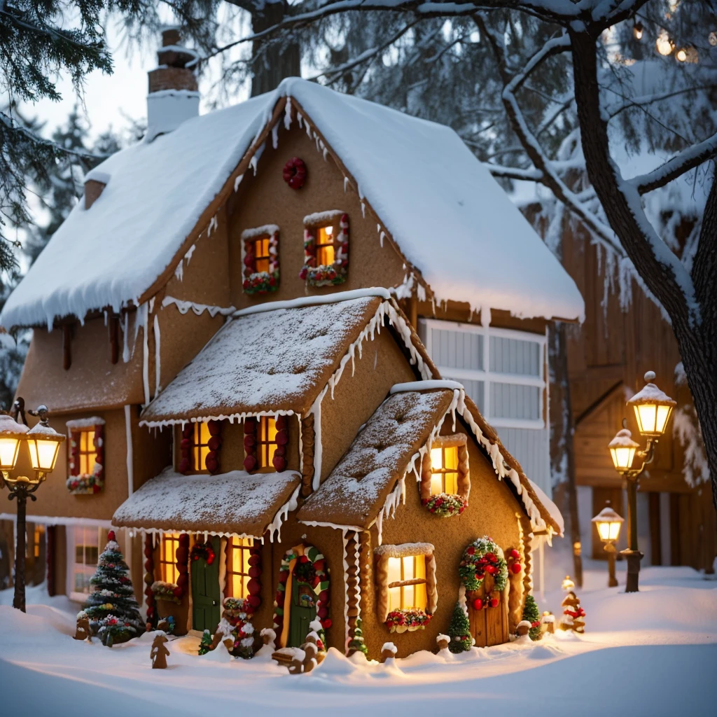 Gingerbread house mysterious beautiful