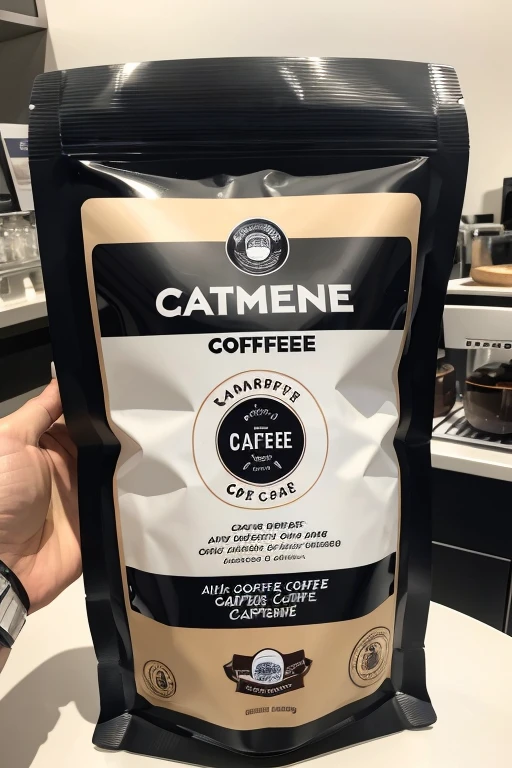 A 500g packet of coffee with the name of the cafémersin brand of cafémersin coffee