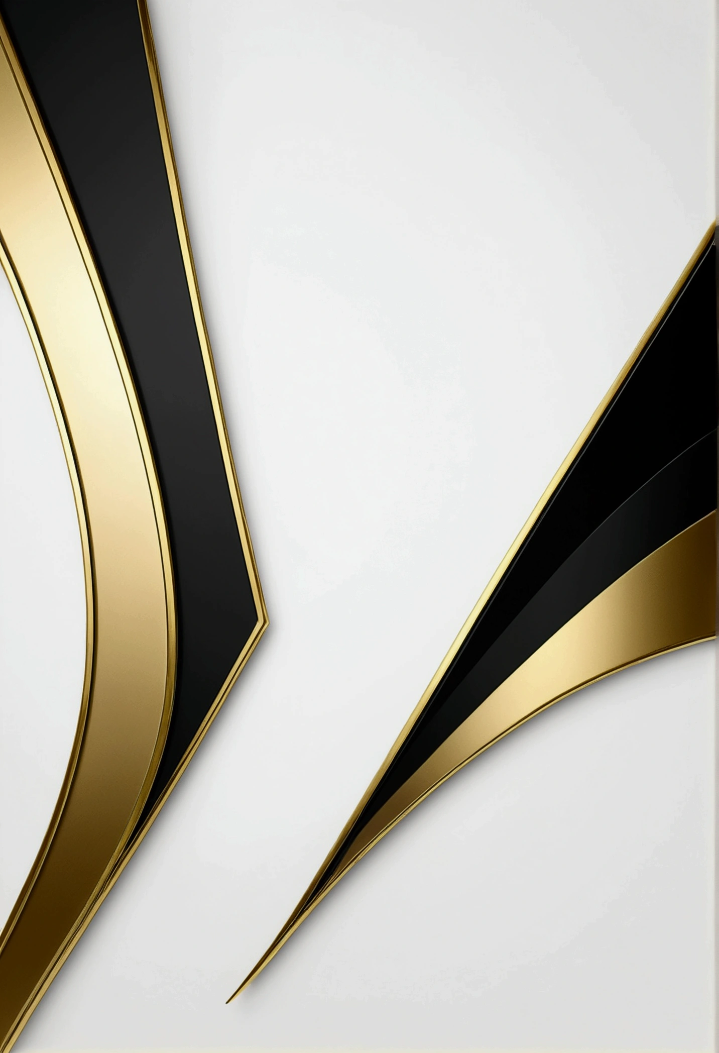 White background with gold edges and black parts