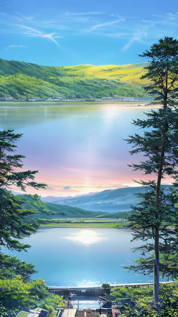 Door on the lake、sunny、cumulonimbuystical place、Clear air