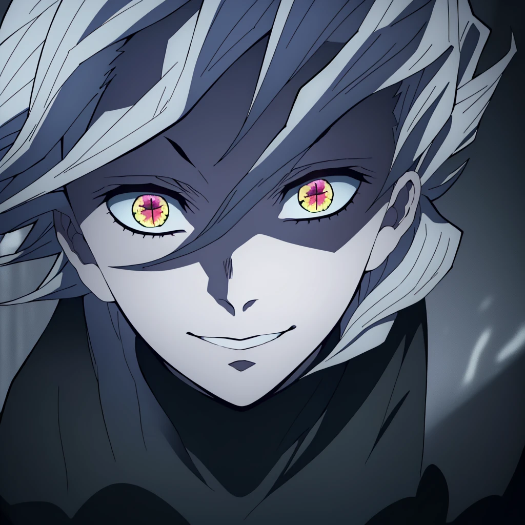 (best quality,4k,8k,highres,masterpiece:1.2),ultra-detailed,(realistic,photorealistic,photo-realistic:1.37),curly haired man,Douma,compression wear,colorful art,Demon Slayer boy,intricate details,dynamic pose,vibrant colors,cinematic lighting,moody atmosphere,dramatic shadows,fantasy inspired,digital painting,highly detailed