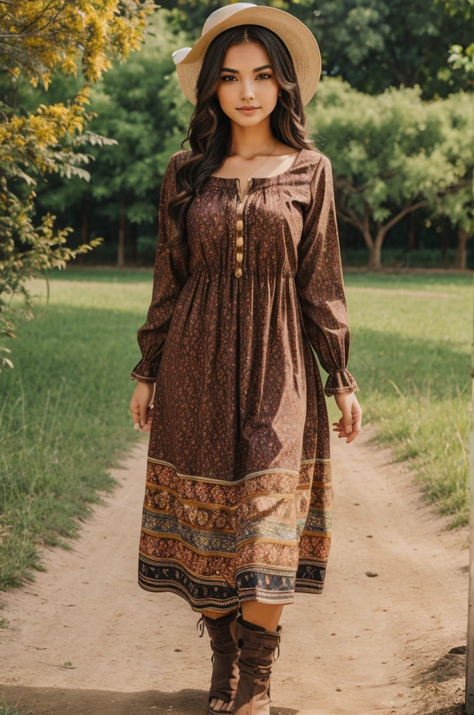 Beautiful girl in all types of western dress