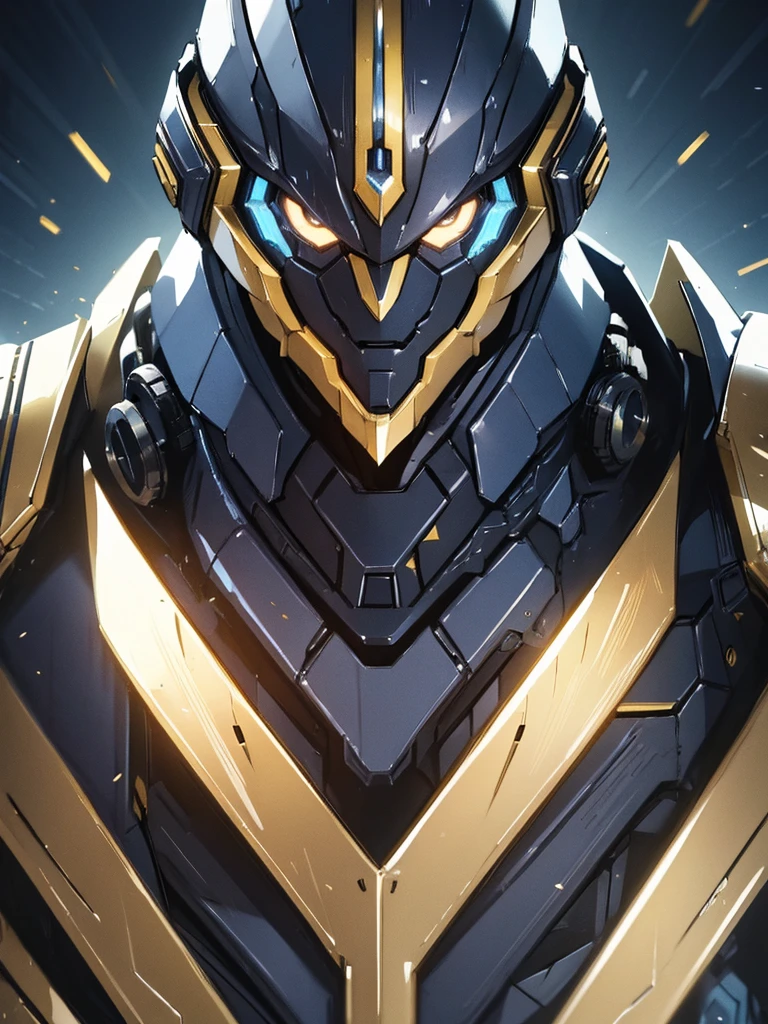 BLUE and gold armor, male futuristic bodybuilder scientist using a mechanical armor, super strong, portrait, closeup, best quality,4k,8k,highres,masterpiece:1.2,ultra-detailed,realistic,photorealistic,photo-realistic:1.37,HDR,UHD,studio lighting,ultra-fine painting,sharp focus,physically-based rendering,extreme detail description,professional