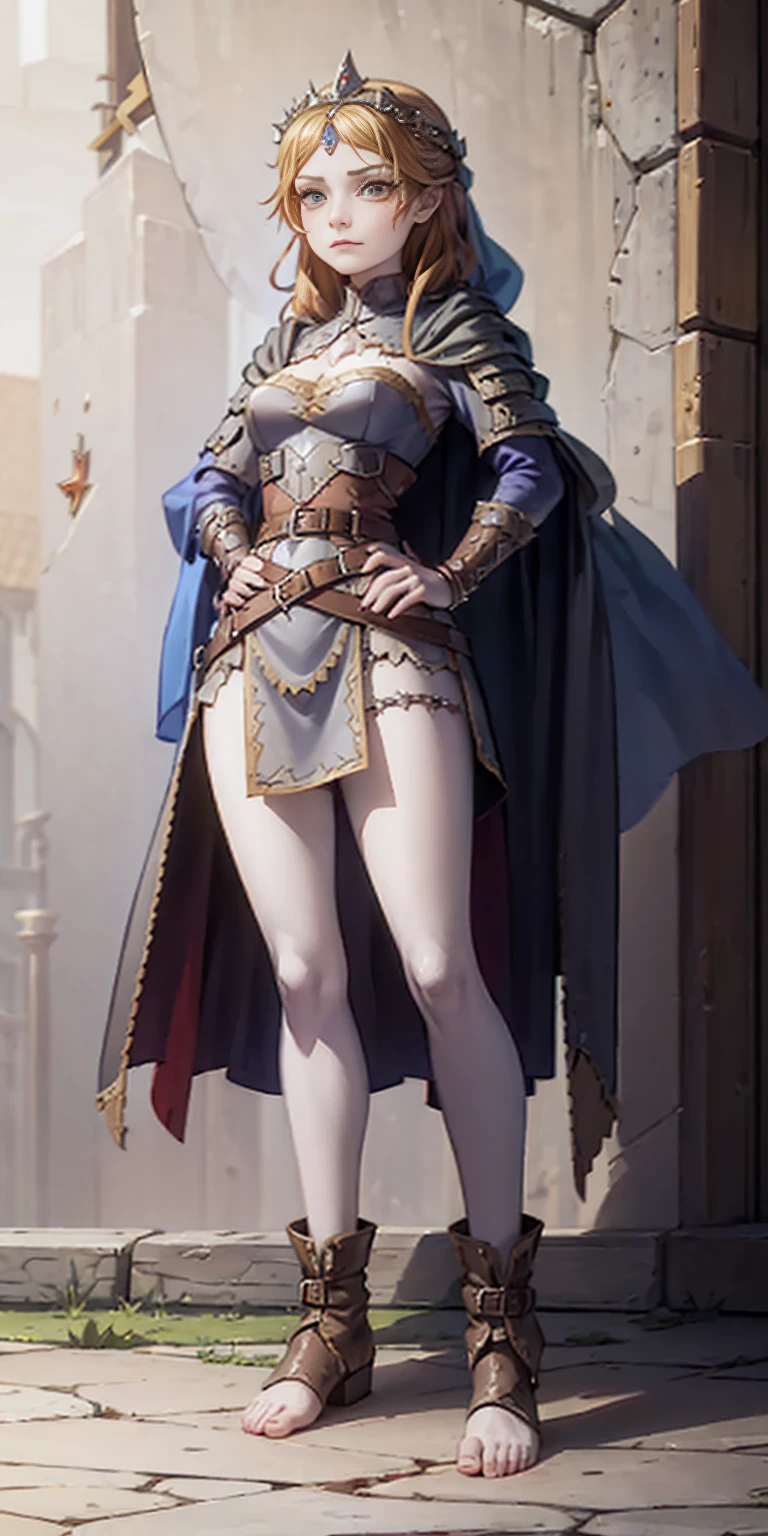 full body of a woman in a dress with a veil, feet together, standing feet together, militar boots, beautiful fantasy maiden slave warrior, beautiful fantasy art portrait, fantasy victorian art, medieval fantasy art, beautiful and elegant queen Roxxane, portrait of queen of light, fantasy portrait art, gothic fantasy art, a beautiful fantasy empress, ((white background)) hands on hips