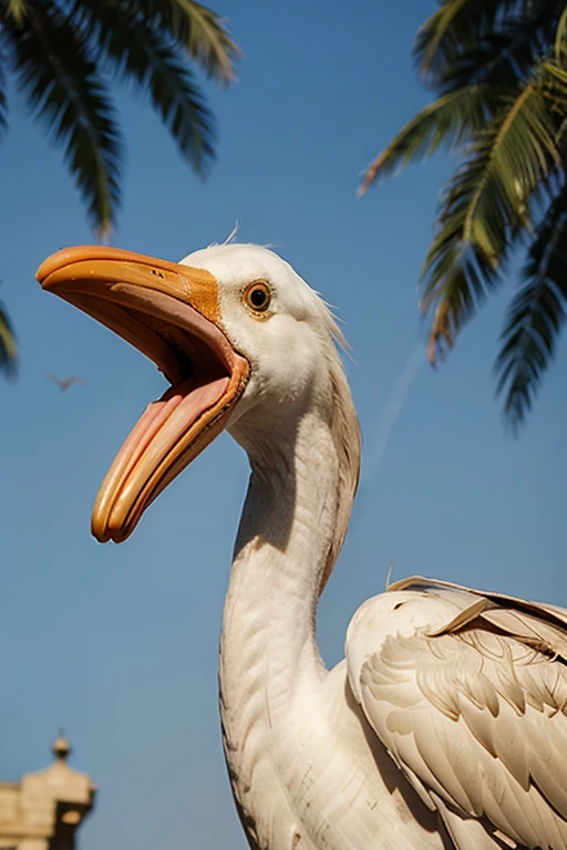 stork with gold