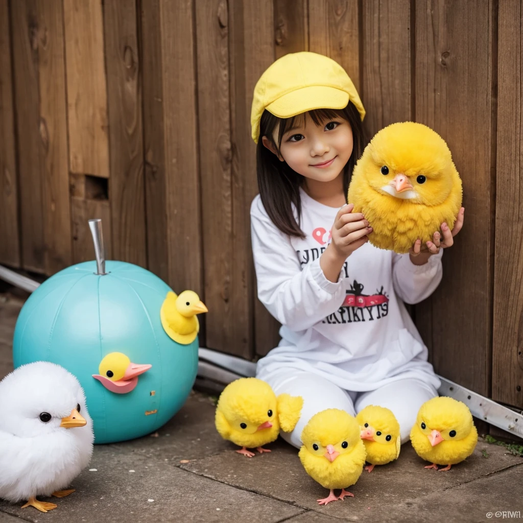 Cute stuffed chick