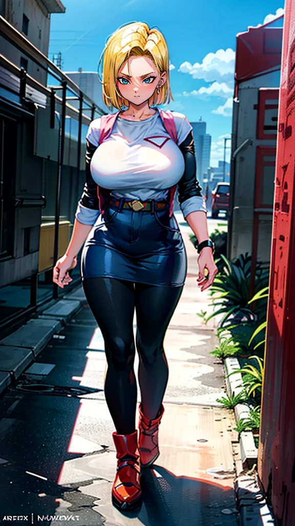 supergirl, pureerosface_v1, sticker of a girl from dc comic, full body, Kim Jung gi, , (gigantic breasts breasts 1.6),soul, digital illustration, comic style, cyberpunk, perfect anatomy, centered, approaching perfection, dynamic, highly detailed, watercolor painting, artstation, concept art, smooth, sharp focus, illustration, art by Carne Griffiths and Wadim Kashin ,, (masterpiece, best quality, ultra-detailed, best shadow),, In the style of Neon Genesis Evangelion, you find yourself standing on a desolate, post - apocalyptic wasteland, as the distant ruins of a massive city loom on the horizon. The sky is filled with ominous clouds, as a massive creature towers in the distance, huge breast, gigantic , titsnipples, curvy, thicc