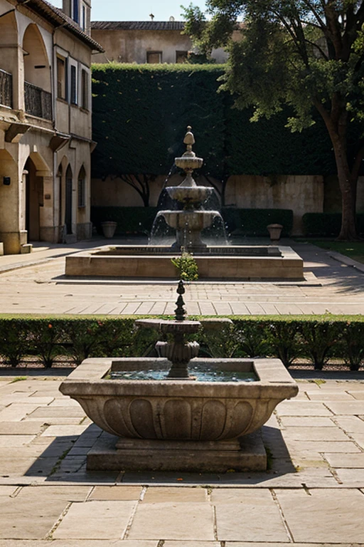 square with old fountain